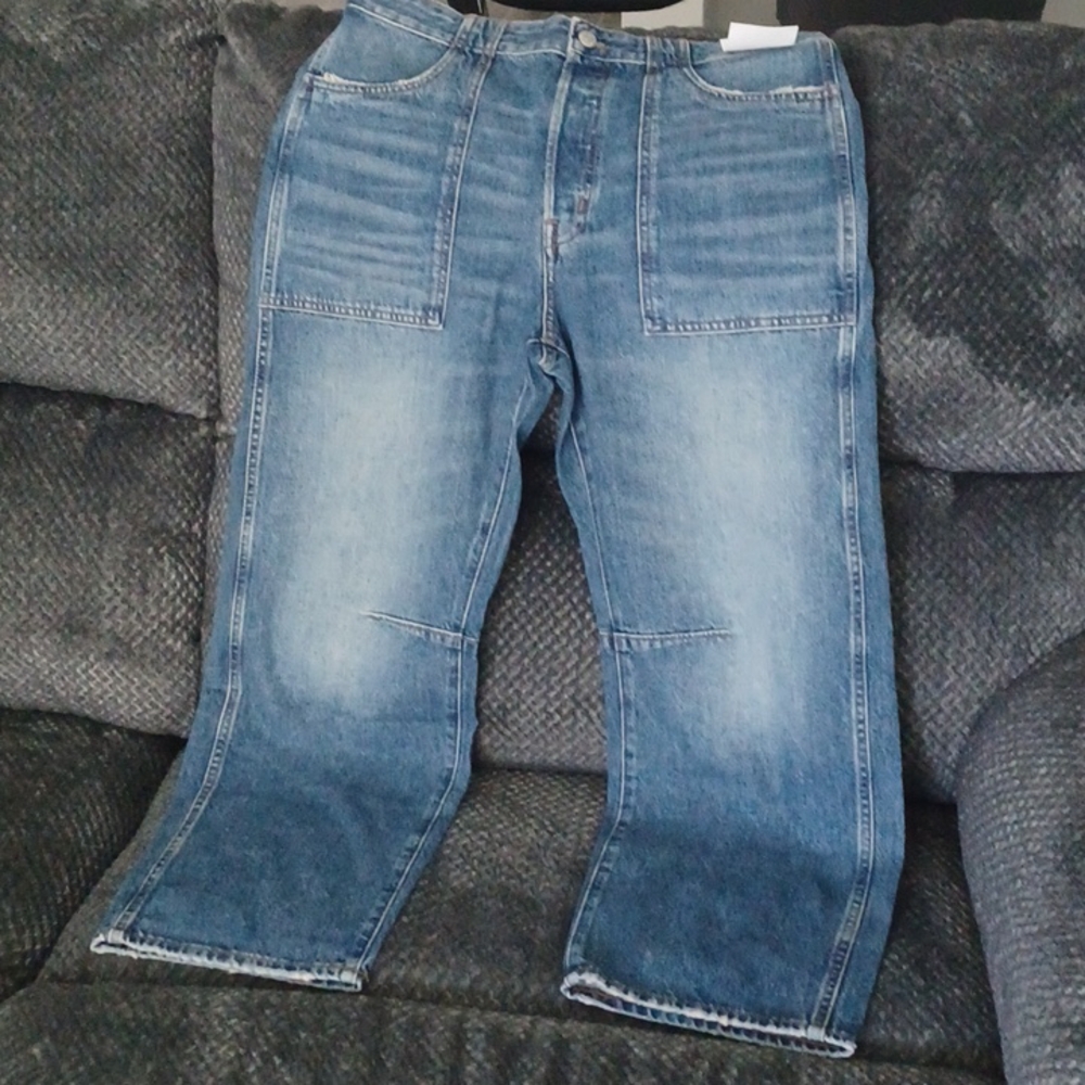 New Madewell The Darted Barrel-Leg Jean Size W 29 - Picture 2 of 11